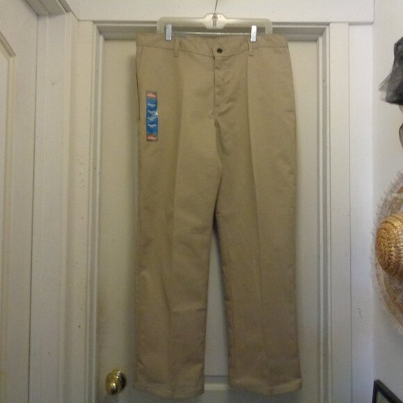 DICKIES NEW W TAGS FLAT FRONT WORK PANTS RELAXED FIT 36 BY 30